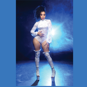 White Ruched Lace Legwarmers