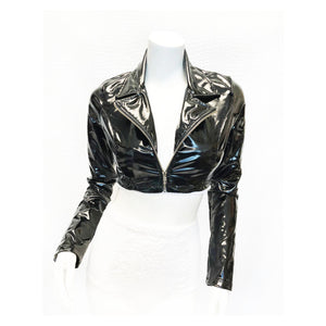 Lady Marmalade Liquid Vinyl Moto Jacket