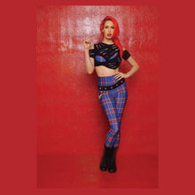 Load image into Gallery viewer, Rebel Yell Plaid High Waisted Leggings - SAMPLE SALE - size XS