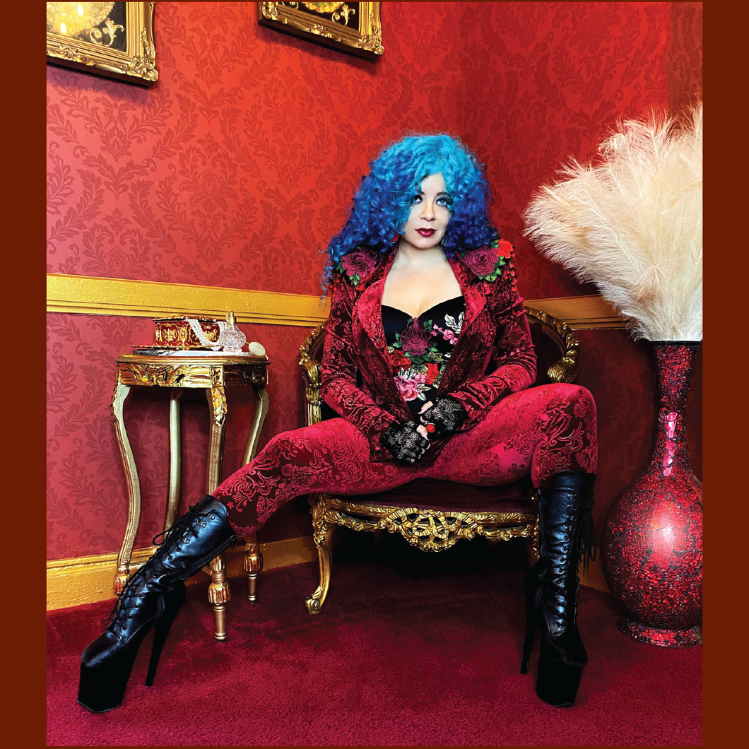 Red Velvet Brocade Jacket