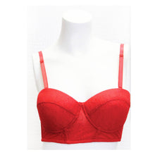 Load image into Gallery viewer, Headbanger&#39;s Ball Red Lace Bustier