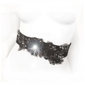 Shattered Glass Belt with Garters