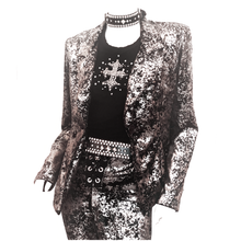 Load image into Gallery viewer, Shattered Velvet Lace-up Legging