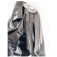 Load image into Gallery viewer, Silver Fringe Epaulette Pins