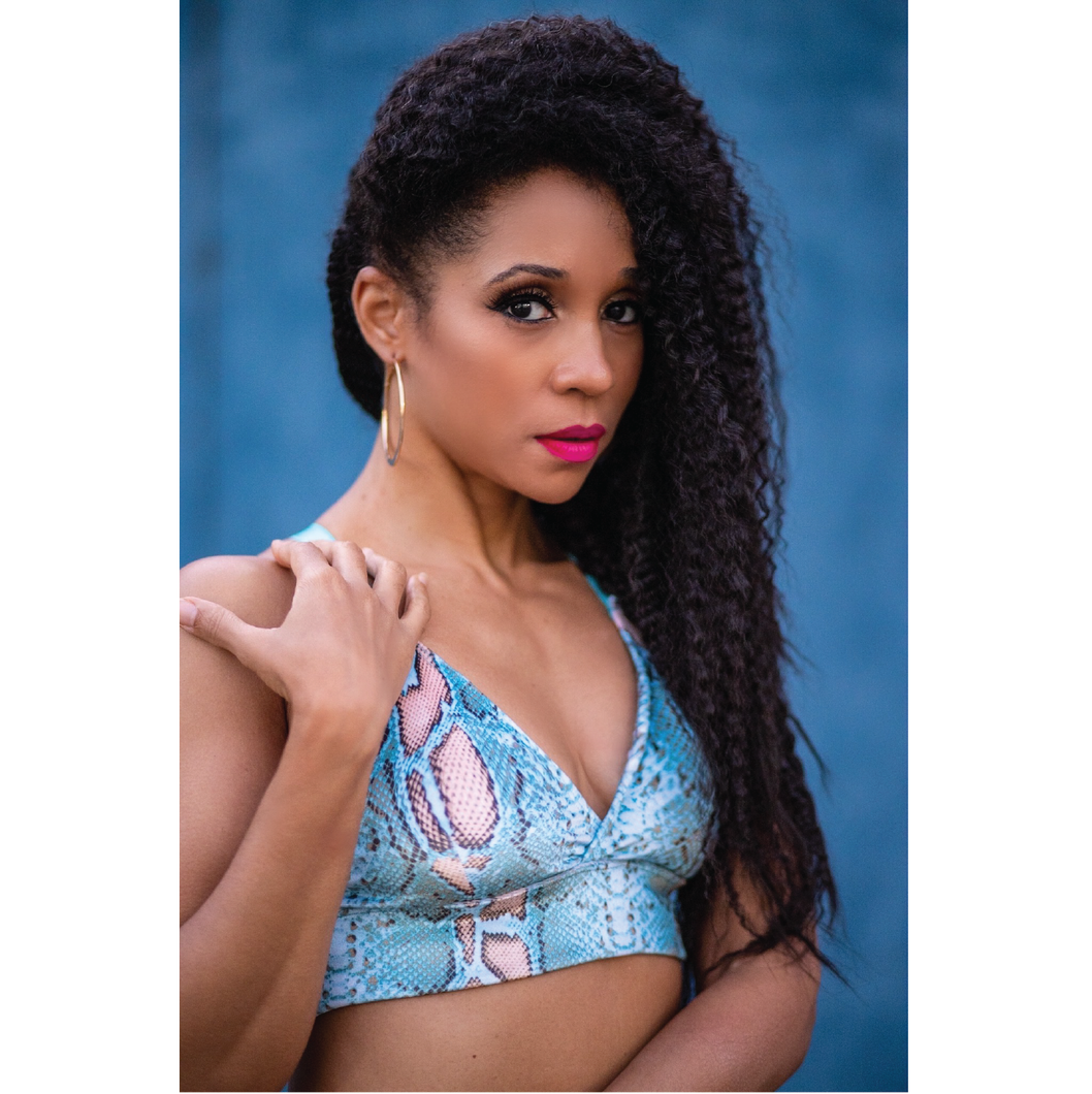 Snakeskin O-ring Bra Top