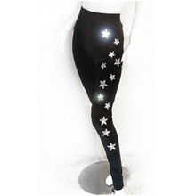 Load image into Gallery viewer, Starry Night Black Velvet Legging