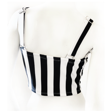 Load image into Gallery viewer, Headbanger&#39;s Ball Striped Bustier