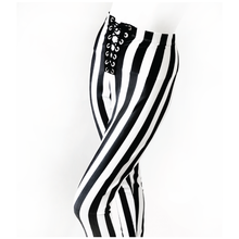 Load image into Gallery viewer, Striped Lace-up legging
