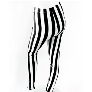Striped Lace-up legging