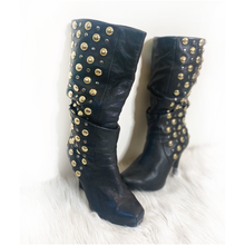 Load image into Gallery viewer, Studded Mid-calf Boots - Size 7