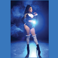 Load image into Gallery viewer, White Ruched Lace Legwarmers